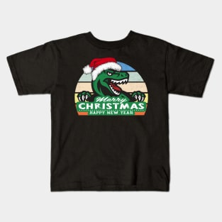 Christmas Dino Kids T-Shirt